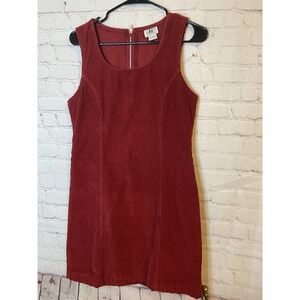 New Look Burgundy Mini Pinafore